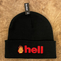 Embroidered Hell Beanie