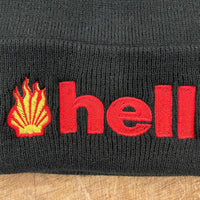 Embroidered Hell Beanie