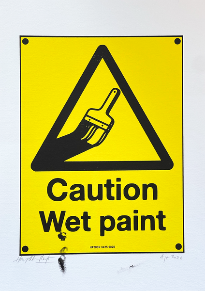 Caution Wet Paint