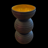 Black and Yellow Vase