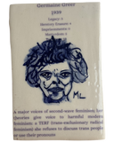 In her Steps (Feminist Card) Ceramic Tiles