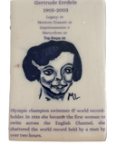 In her Steps (Feminist Card) Ceramic Tiles