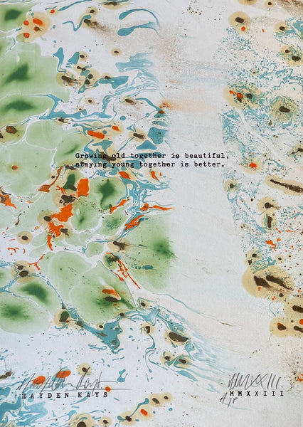 Growing Old Together Is Beautiful, Staying Young Together Is Better.