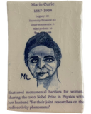 In her Steps (Feminist Card) Ceramic Tiles