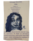 In her Steps (Feminist Card) Ceramic Tiles